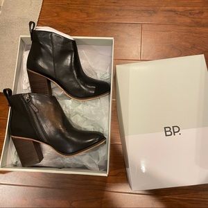 BP Lance Leather Block Heel Bootie